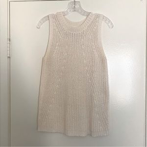 Loft Knitted Shell Tank, Size Medium